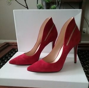 Red suede Nine West Shoes🎈🥀🎈